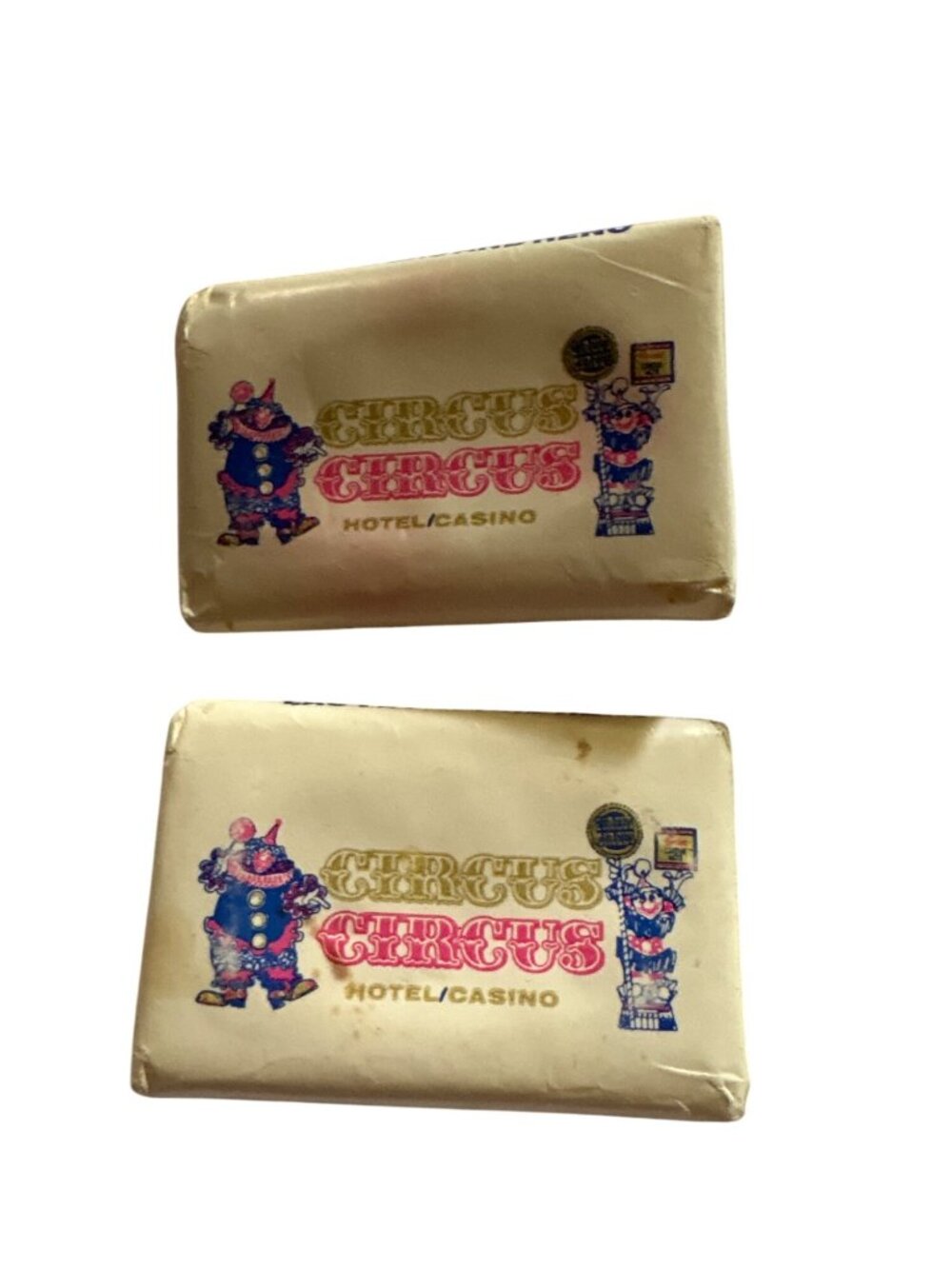 Circus Circus Hotel Casino Vintage Soap Bars Lot of 2 Wrapped Travel Size